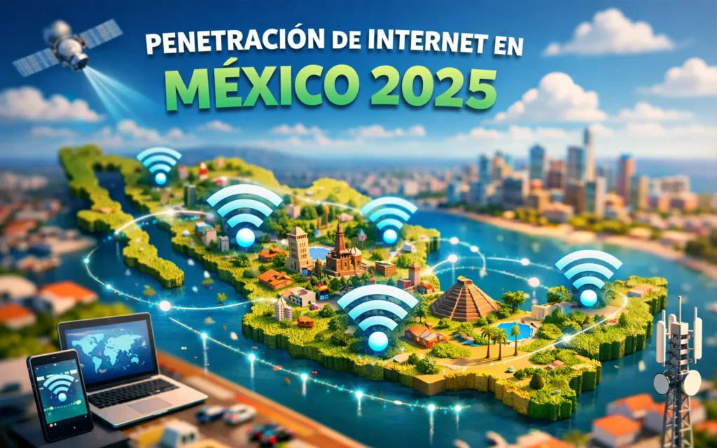 Penetración de internet en México